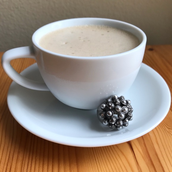 Vintage Heirloom Chunky Pearls Crystal Silver Ring - Picture 16 of 16